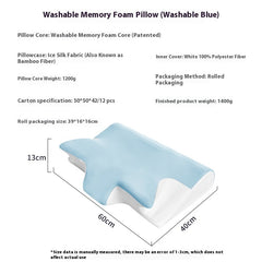 Washable Memory Foam Pillow Sleep Neck Protector